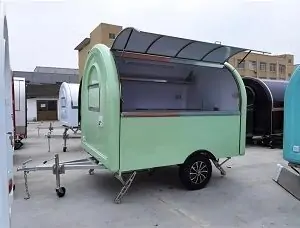 food cart, coffee cart, food trailer, hot dog cart