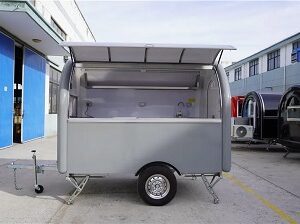 food cart, coffee cart, food trailer, hot dog cart