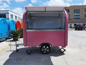 food cart, coffee cart, food trailer, hot dog cart